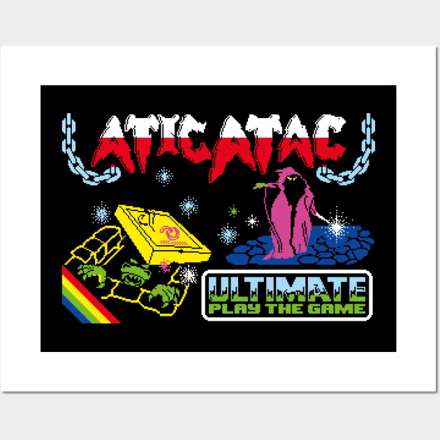 ZX Spectrum – Atic Atac Wall Art by GraphicGibbon